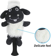 Load image into Gallery viewer, Scott Edward Funny Animal Head Golf Covers, Fit for Drivers and Fairway Wood, Cute Sheep, Cool and Functional
