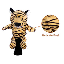 Load image into Gallery viewer, Scott Edward Animal Zoo Golf Driver Wood Covers, Fit Drivers and Fairway, Lovely tiger, Funny and Functional
