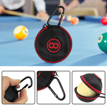 Load image into Gallery viewer, Scott Edward Clip-on Cue Ball Case Billiard Ball Bag Carrying Case Holder Pool Protector Accessory Cue Ball Bag for Attaching Cue Balls
