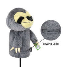 Load image into Gallery viewer, Scott Edward Animal Zoo Golf Driver Wood Covers, Fit Drivers and Fairway, Lovely sloth , Funny and Functional
