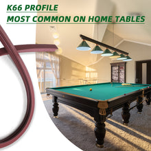 Load image into Gallery viewer, 6pcs/set K66 Billiard Rubber Bumpers - Improve Your Game with High-Quality Cushions and Adhesive Strips
