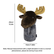 Load image into Gallery viewer, Scott Edward Animal Zoo Golf Driver Wood Covers, Fit Drivers and Fairway, Lovely moose , Funny and Functional
