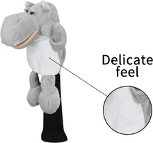 Load image into Gallery viewer, Scott Edward Funny Animal Head Golf Covers, Fit  for Drivers and Fairway Wood, Cute Hippo, Cool and Functional
