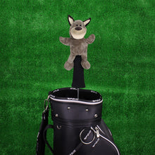 Load image into Gallery viewer, Scott Edward Funny Animal Head Golf Covers, Fit  for Drivers and Fairway Wood, Gray Wolf, Cool and Functional
