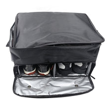 Load image into Gallery viewer, Scott Edward Golf Trunk Organizer Storage, Waterproof Car Golf Locker for 2 Pair Shoes, Black Golf Trunk Storage for Balls, Tees, Clothes, Gloves, Accessories, Golf Gifts
