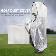 Load image into Gallery viewer, Scott Edward Golf Bag Rain Cover, Transparent Waterproof PVC Golf Bag Clear Rain Cover Protection Cover for Golf Push Carts, Anti-dust Club Bags Raincoat for Golfer
