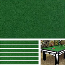 Load image into Gallery viewer, Scott Edward Professional Pool Table Felt fits Standard 7/8/9 Foot Table, Snooker Indoor Billiard Pool Table Cloth Accessories with Cushion Cloth Strip, Green billiard table cloth
