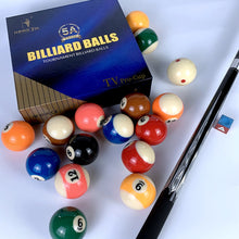 Load image into Gallery viewer, Scott Edward Billiard Pool Balls, Complete Set of 16 Pool Balls, Diameter 22.5&quot; (57.2mm) Weight 170/180G Cue Ball Set for Pool Table and Display, Regulation Size Pool Table Balls for Replacement
