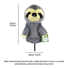Load image into Gallery viewer, Scott Edward Animal Zoo Golf Driver Wood Covers, Fit Drivers and Fairway, Lovely sloth , Funny and Functional
