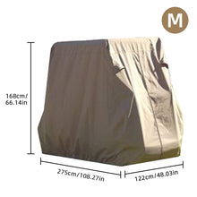 Load image into Gallery viewer, Scott Edward Golf Cart Cover 400D Waterproof Windproof Sunproof Outdoor All-Weather Polyester Full Golf Cart Cover Fits EZGO, Club Car, Yamaha, 2/4 Passenger Golf Cart, Taupe without air vent
