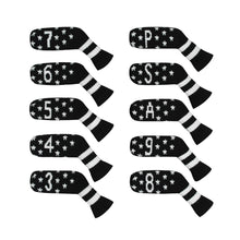 Load image into Gallery viewer, Scott Edward New Style 10 Pcs Golf Iron Head Covers Cuteness and Basically Socks Shape Washable &amp; Durable Golf Club Head Protector-Little Snow
