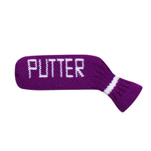 Load image into Gallery viewer, Scott Edward Knitted Putter Cover Blade,1 Piece in Pack, Fits Golf Blade Putters Cute and Soft-Purple White Stripes
