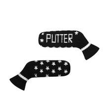 Load image into Gallery viewer, Scott Edward Knitted Putter Cover Blade,1 Piece in Pack, Fits Golf Blade Putters Cute and Soft-Black White Stars
