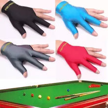 Load image into Gallery viewer, Scott Edward Billiard Gloves 10pcs/Set 3 Finger Billiards Glove Pool Cue Gloves Spandex Lycra for Left Hand Right Hand, Men Women, 6 Colors-Grey
