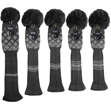 Load image into Gallery viewer, Personalised Grey Reticulated Golf Headcovers
