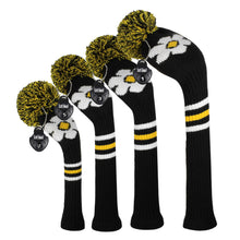 Load image into Gallery viewer, Scott Edward Knitted Golf Covers for Driver Wood,Fairway Wood and Hybrid Wood,Protect Golf Club from Scratches and Dust,Double Layers,Decorate Golf Bags, Flower Pattern
