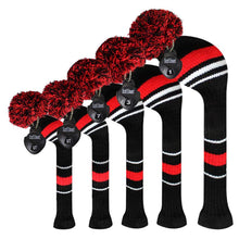 Load image into Gallery viewer, Scott Edward Golf Club Head Covers Fits Well Driver(460cc) Fairway Wood and Hybrid(UT) The Perfect Change for Golf Bag,Classical Red White Stripes
