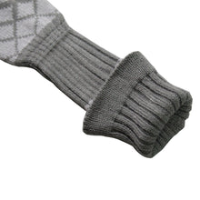 Load image into Gallery viewer, Personalised Grey Reticulated Golf Headcovers Detail
