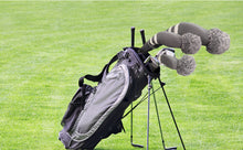 Load image into Gallery viewer, Scott Edward Knitted Golf Covers for Driver Wood,Fairway Wood and Hybrid Wood,Protect Golf Club from Scratches and Dust,Double Layers,Decorate Golf Bags, Gray White
