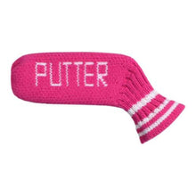 Load image into Gallery viewer, Scott Edward Knitted Putter Cover Blade,1 Piece in Pack, Fits Golf Blade Putters Cute and Soft-Rose White Stripes
