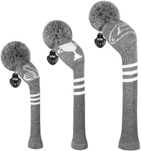 Load image into Gallery viewer, 2022 Scott Edward Golf Club Knitted Headcovers for Driver(460cc),Fairway(3/5/7) and Hybrid(UT),Double Layers Acrylic Yarn, The Man&#39;s Suit Pattern for Golfer Gifts,Golf Club Protector
