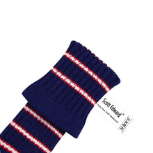 Load image into Gallery viewer, 2022 Scott Edward Golf Club Knitted Headcovers for Driver(460cc),Fairway(3/5/7) and Hybrid(UT),Double Layers Acrylic Yarn, Three Fine Streak Pattern for Golfer Gifts, Purple Color
