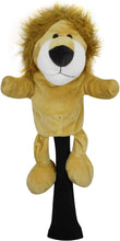 Load image into Gallery viewer, Scott Edward Funny Animal Head Golf Covers, Fit  for Drivers and Fairway Wood, Cute Lion , Cool and Functional
