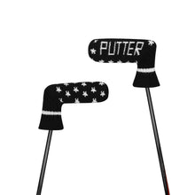 Load image into Gallery viewer, Scott Edward Knitted Putter Cover Blade,1 Piece in Pack, Fits Golf Blade Putters Cute and Soft-Black White Stars
