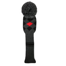 Load image into Gallery viewer, Scott Edward Knitted Golf Covers for Driver Wood,Fairway Wood and Hybrid Wood,Protect Golf Club from Scratches and Dust,Decorate Golf Bags,Classi Pattern Grey Red Black Argyles
