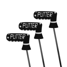 Load image into Gallery viewer, Scott Edward Knitted Putter Cover Blade,1 Piece in Pack, Fits Golf Blade Putters Cute and Soft-Black White Stars
