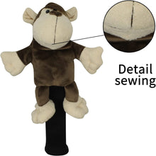 Load image into Gallery viewer, Scott Edward Animal Zoo Golf Driver Wood Covers, Fit Fairway, Cute Monkey, Funny and Functional

