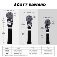 Load image into Gallery viewer, 2022 New Style Scott Edward Knitted Golf Covers for Driver Wood,Fairway Wood and Hybrid Wood,Protect Golf Club from Scratches and Dust,Decorate Golf Bags with Camouflage  Pattern
