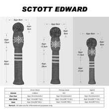 Load image into Gallery viewer, 2022 New Style Scott Edward Knitted Golf Covers for Driver Wood,Fairway Wood and Hybrid Wood,Protect Golf Club from Scratches and Dust,Decorate Golf Bags with The Rudder Pattern
