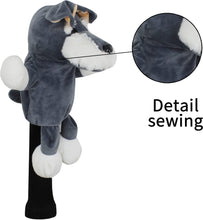 Load image into Gallery viewer, Scott Edward Funny Animal Head Golf Covers, Fit  for Drivers and Fairway Wood, Cute Puppy, Cool and Functional
