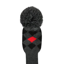 Load image into Gallery viewer, Scott Edward Knitted Golf Covers for Driver Wood,Fairway Wood and Hybrid Wood,Protect Golf Club from Scratches and Dust,Decorate Golf Bags,Classi Pattern Grey Red Black Argyles

