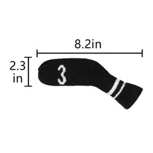 Load image into Gallery viewer, Scott Edward 10 Pcs Golf Iron Head Covers Cuteness and Socks Shape Washable &amp; Durable Golf Club Head Protector with Black White Stripes
