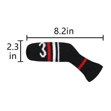 Load image into Gallery viewer, Scott Edward 10 Pcs Golf Iron Head Covers Cuteness and Basically Socks Shape Washable &amp; Durable Golf Club Head Protector-Red Warning
