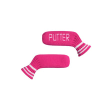 Load image into Gallery viewer, Scott Edward Knitted Putter Cover Blade,1 Piece in Pack, Fits Golf Blade Putters Cute and Soft-Rose White Stripes
