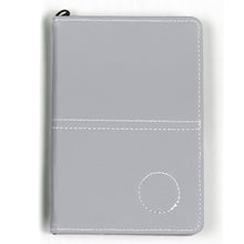 Load image into Gallery viewer, Scott Edward Golf Scorecard Cover Leather Scorecard Holder Statistic and Score Tracking Waterproof Soft Thick Grey,Golf Accessories
