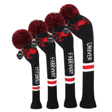 Load image into Gallery viewer, 2022 New Style Scott Edward Knitted Golf Covers for Driver Wood,Fairway Wood and Hybrid Wood,Protect Golf Club from Scratches and Dust,Decorate Golf Bags with Red Spider Pattern
