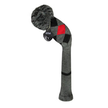 Load image into Gallery viewer, Scott Edward Knitted Golf Covers for Driver Wood,Fairway Wood and Hybrid Wood,Protect Golf Club from Scratches and Dust,Decorate Golf Bags,Classi Pattern Grey Red Black Argyles
