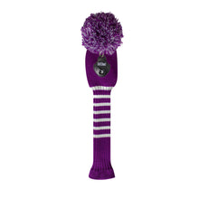 Load image into Gallery viewer, Scott Edward Purple White Stripes Golf Bag Head Cover Detail
