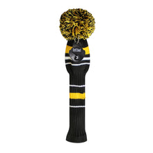 Load image into Gallery viewer, Scott Edward Golf Knitted Covers Classical Yellow White Stripes Pattern,Golf Protector for Driver(460cc),Fairway and Hybrid(UT) Wood
