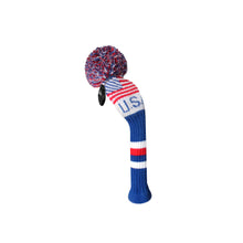 Load image into Gallery viewer, Scott Edward Knitted Golf Covers for Driver Wood,Fairway Wood and Hybrid Wood,Protect Golf Club from Scratches and Dust,Double Layers,Decorate Golf Bags,  Us Flags Pattern
