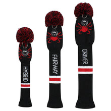 Load image into Gallery viewer, 2022 New Style Scott Edward Knitted Golf Covers for Driver Wood,Fairway Wood and Hybrid Wood,Protect Golf Club from Scratches and Dust,Decorate Golf Bags with Red Spider Pattern
