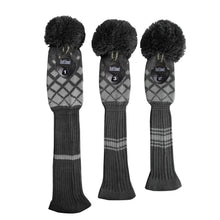 Load image into Gallery viewer, Personalised Grey Reticulated Golf Headcovers
