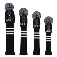 Load image into Gallery viewer, 2022 New Style Scott Edward Knitted Golf Covers for Driver Wood,Fairway Wood and Hybrid Wood,Protect Golf Club from Scratches and Dust,Decorate Golf Bags with Love Heart
