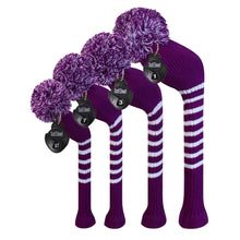 Load image into Gallery viewer, Scott Edward Purple White Stripes Golf Bag Head Cover
