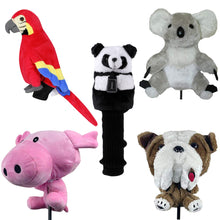 Load image into Gallery viewer, Scott Edward Funny Animal Head Golf Covers, Fit  for Drivers and Fairway Wood, Cute Parrot, Cool and Functional
